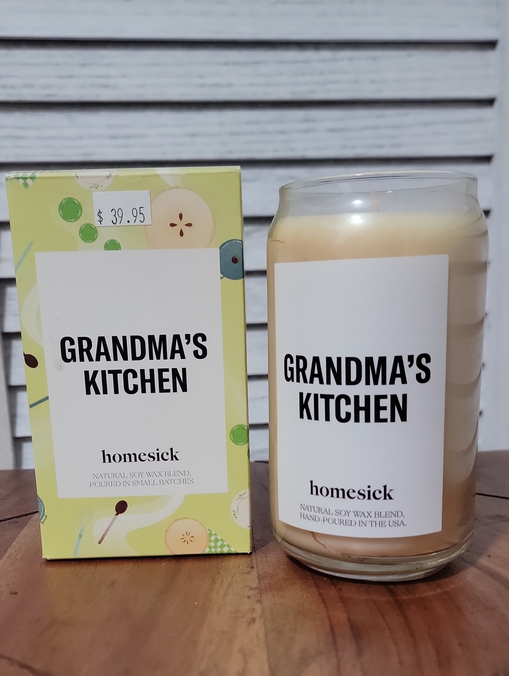 Homesick Grandma's Kitchen Scented Candle - Cream